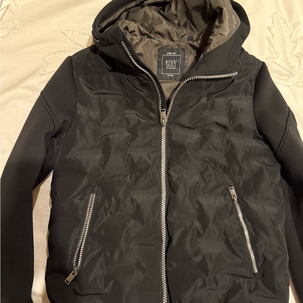 IKKS Boy’s Black Hooded Jacket
